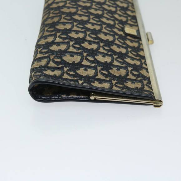 Christian Dior Trotter Canvas Clutch Bag Navy Auth 69251 - Picture 3 of 16